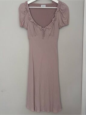 Aritzia Sunday Best Soft Dusty Pink Midi Dress